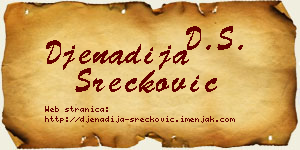 Đenadija Srećković vizit kartica